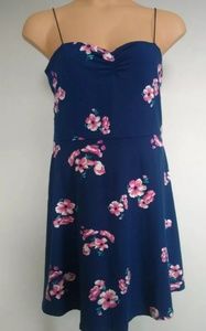 🔥NEW Socialite Blue Floral Pattern A-Line Neck XL